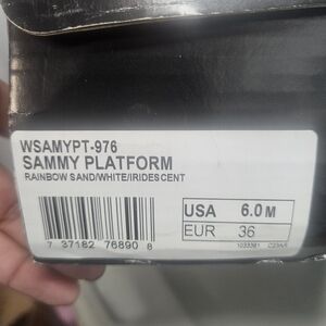 Sammy Platform - White and Iridescent
